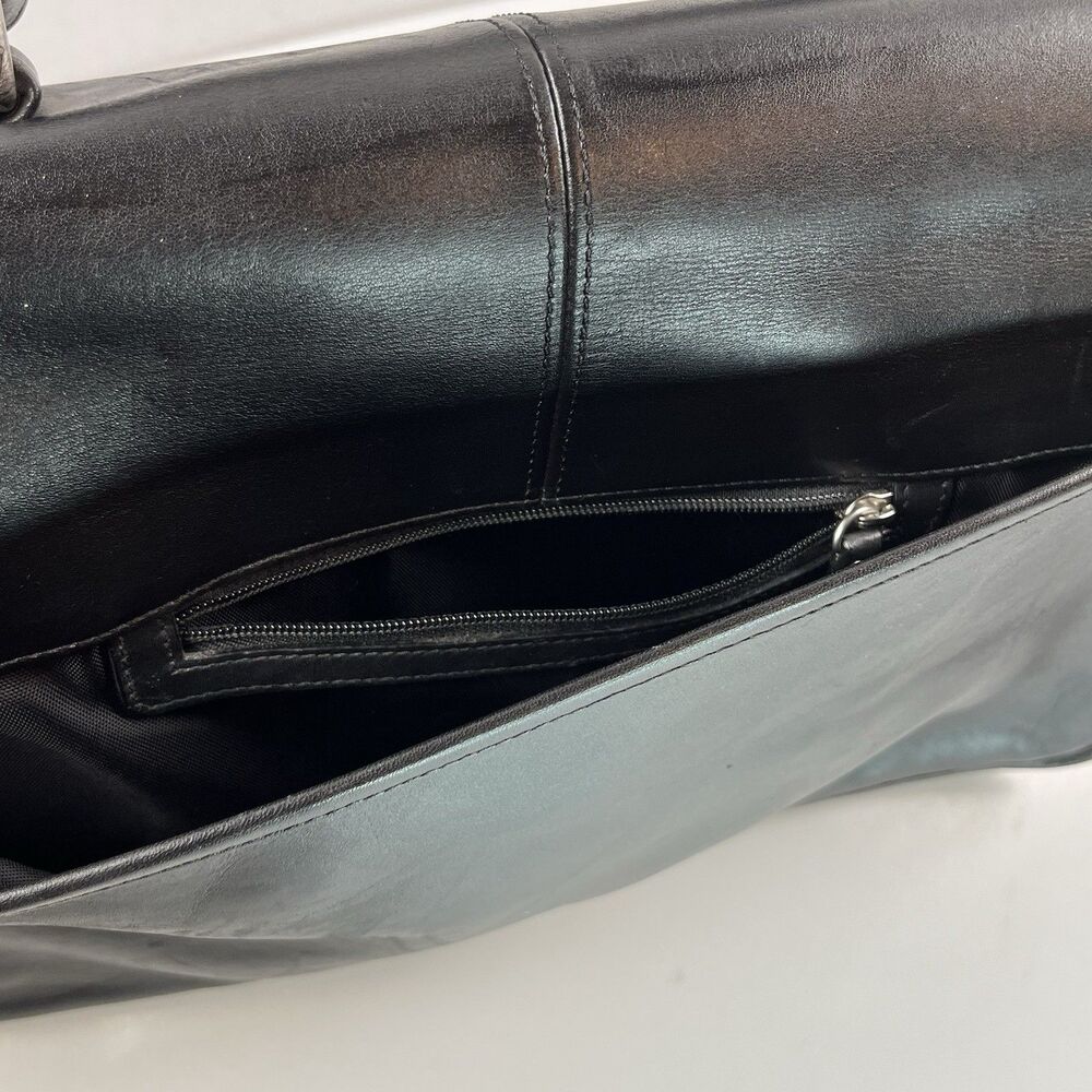 Vintage Coach Messenger Bag Black Leather Executive Thompson Briefcase - Picture 6 of 12